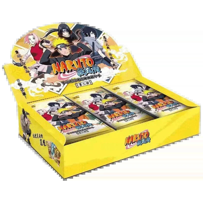 Genuine Naruto Cards Box Anime Figure Card Booster Pack Sasuke Collection Flash Card Toy Birthday Christmas Gift for Kids