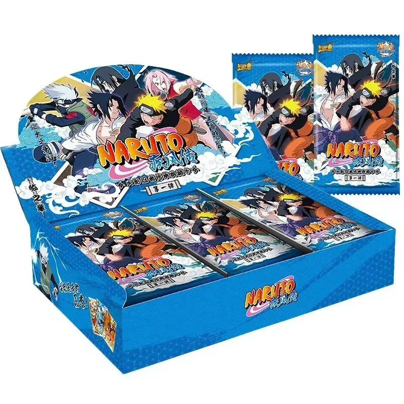 Genuine Naruto Cards Box Anime Figure Card Booster Pack Sasuke Collection Flash Card Toy Birthday Christmas Gift for Kids