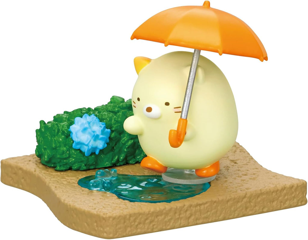 Sumikko Gurashi Walking on a Rainy Day Blind Box - Includes 1 of 8 Collectible Mini Figurines - Fun and Versatile Decoration