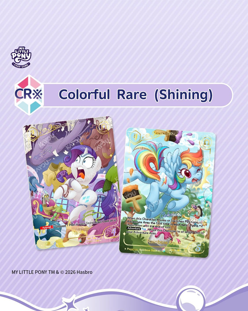 My Little Pony Trading Card Game, Discord, TCG, 20 Packs, 5 Cards/Pack, for Age 10+