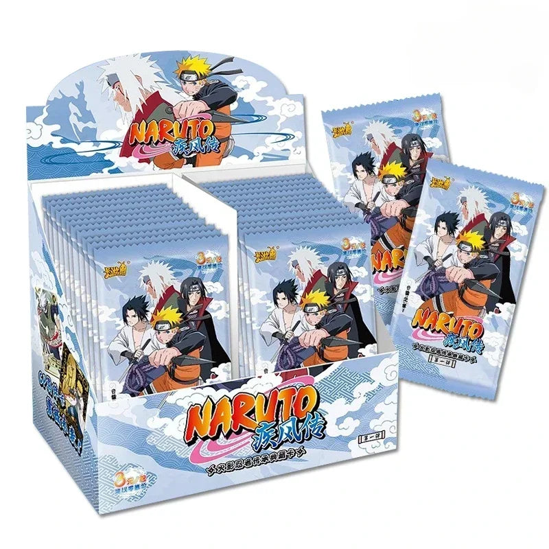 Genuine Naruto Cards Box Anime Figure Card Booster Pack Sasuke Collection Flash Card Toy Birthday Christmas Gift for Kids