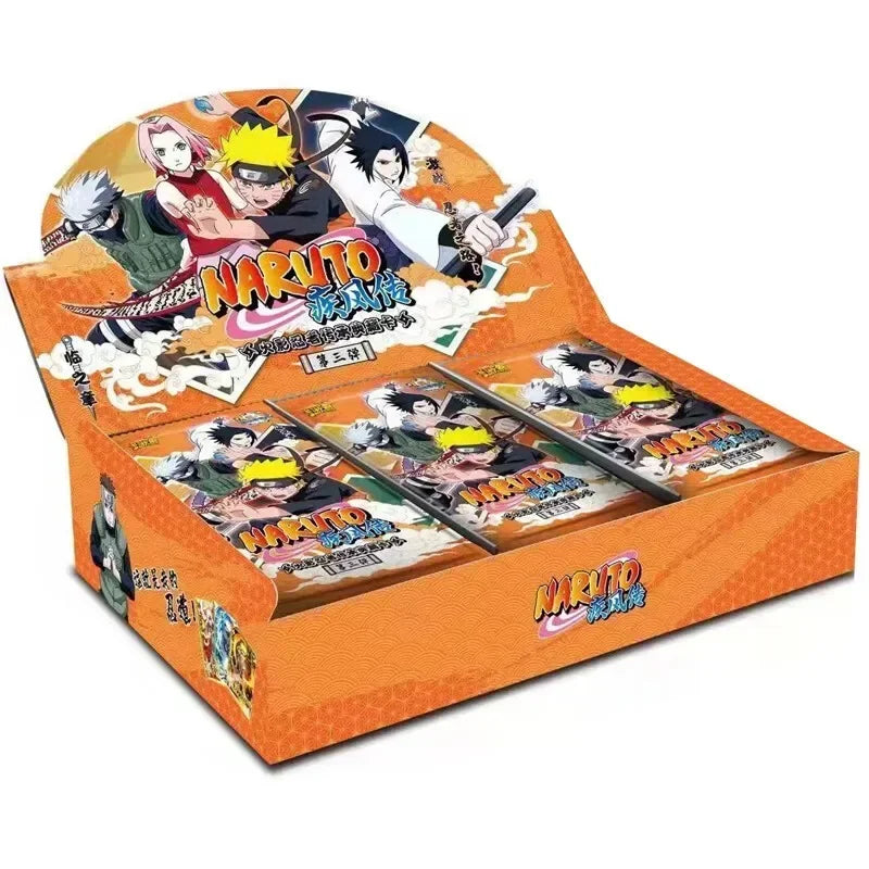 Genuine Naruto Cards Box Anime Figure Card Booster Pack Sasuke Collection Flash Card Toy Birthday Christmas Gift for Kids
