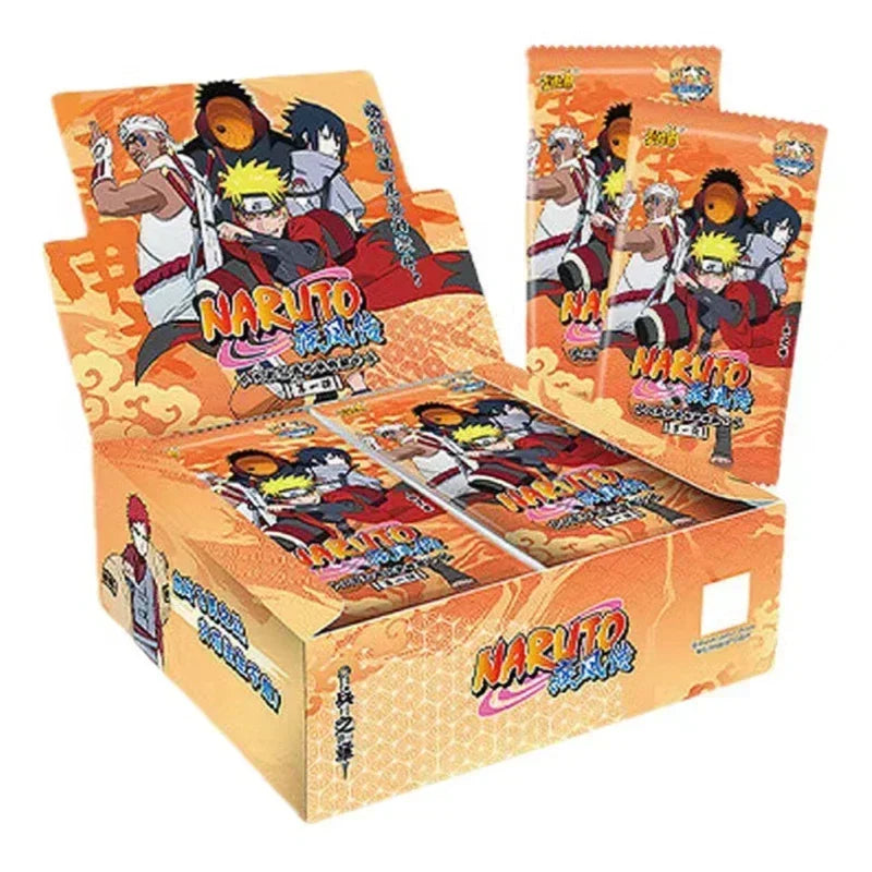 Genuine Naruto Cards Box Anime Figure Card Booster Pack Sasuke Collection Flash Card Toy Birthday Christmas Gift for Kids
