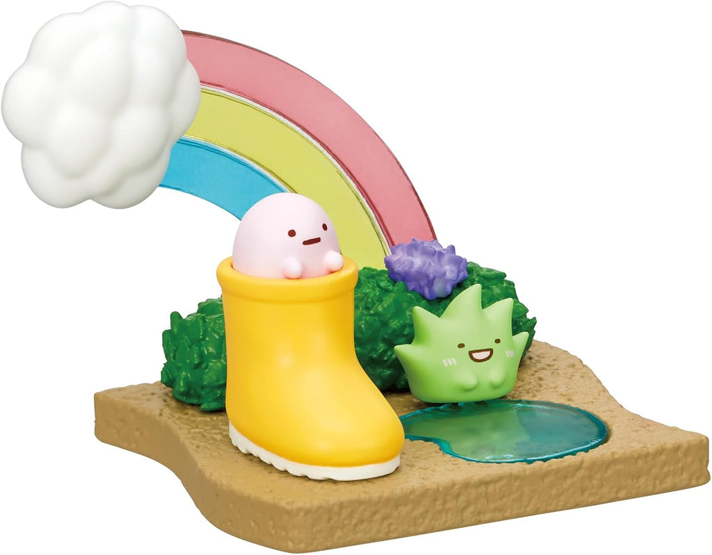 Sumikko Gurashi Walking on a Rainy Day Blind Box - Includes 1 of 8 Collectible Mini Figurines - Fun and Versatile Decoration