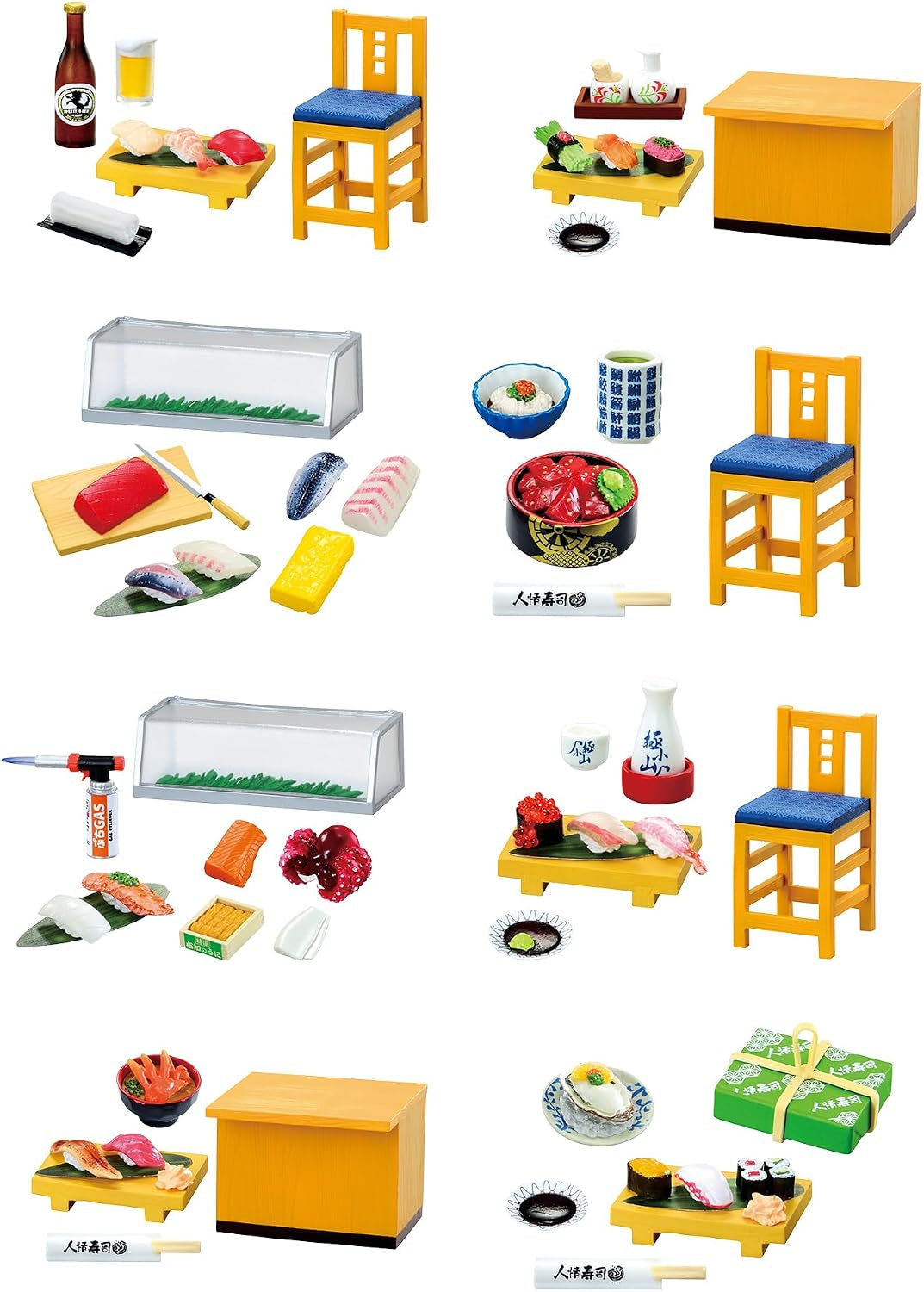 Sushi Restaurant Blind Box - Includes 1 of 8 Collectible Mini Figurines - Fun and Versatile Decoration