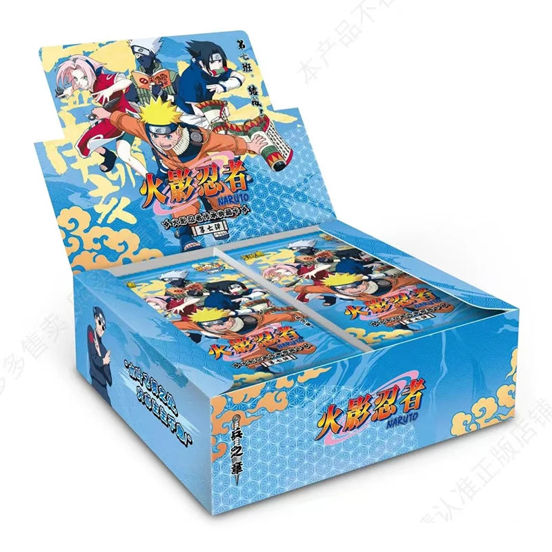 Genuine Naruto Cards Box Anime Figure Card Booster Pack Sasuke Collection Flash Card Toy Birthday Christmas Gift for Kids