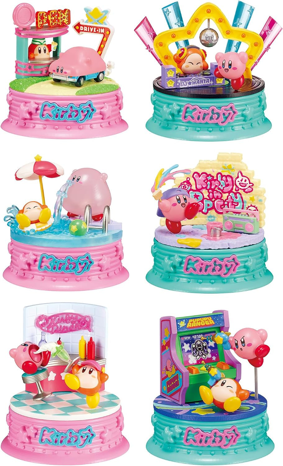 Kirby in Pop City Blind Box - Includes 1 of 6 Collectible Mini Figurines - Fun and Versatile Decoration