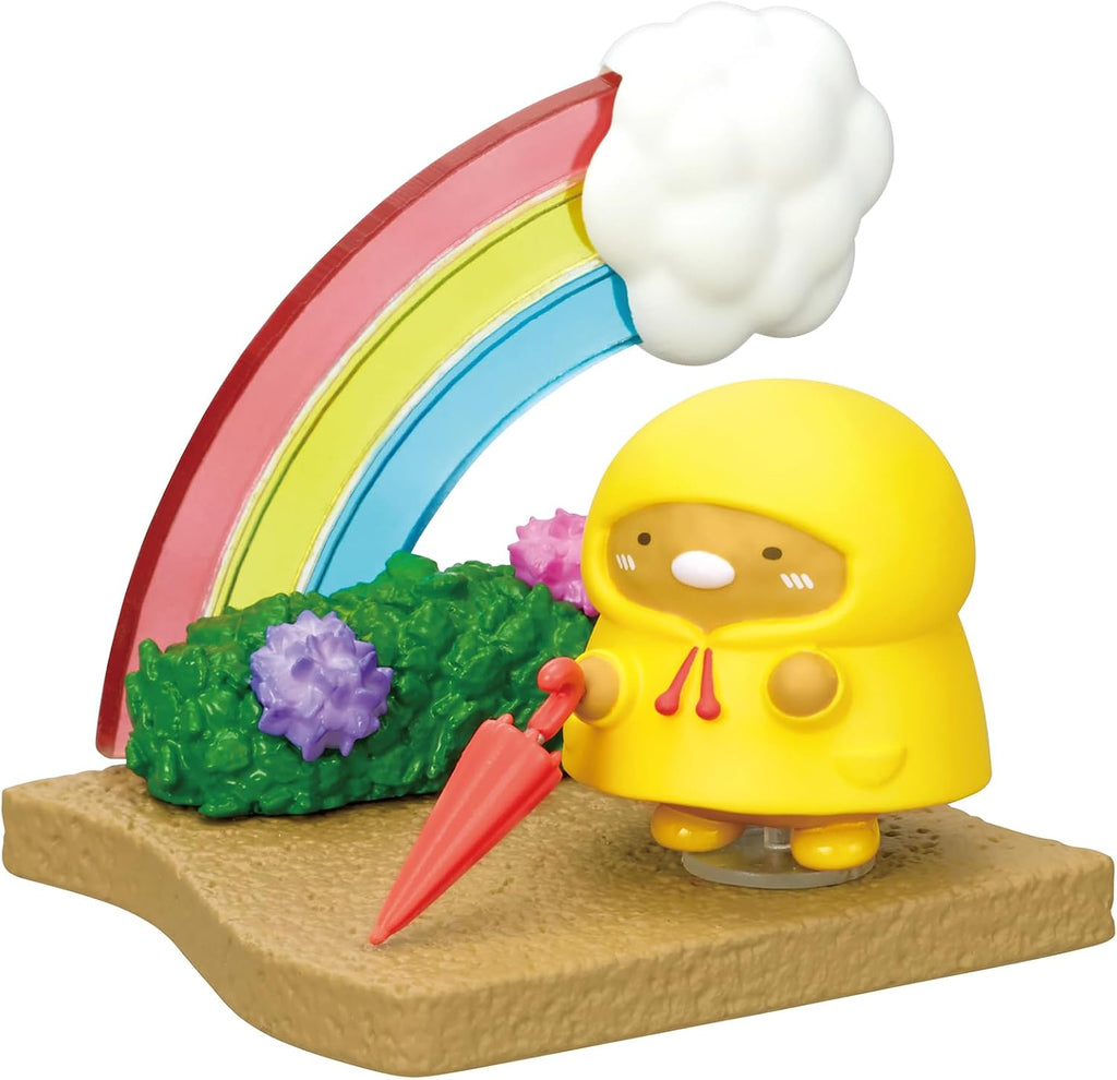 Sumikko Gurashi Walking on a Rainy Day Blind Box - Includes 1 of 8 Collectible Mini Figurines - Fun and Versatile Decoration