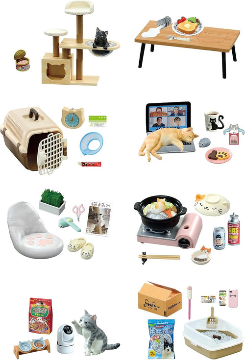 - Life with Cats Blind Box- Includes 1 of 8 Collectible Mini Figurines - Fun and Versatile Decoration
