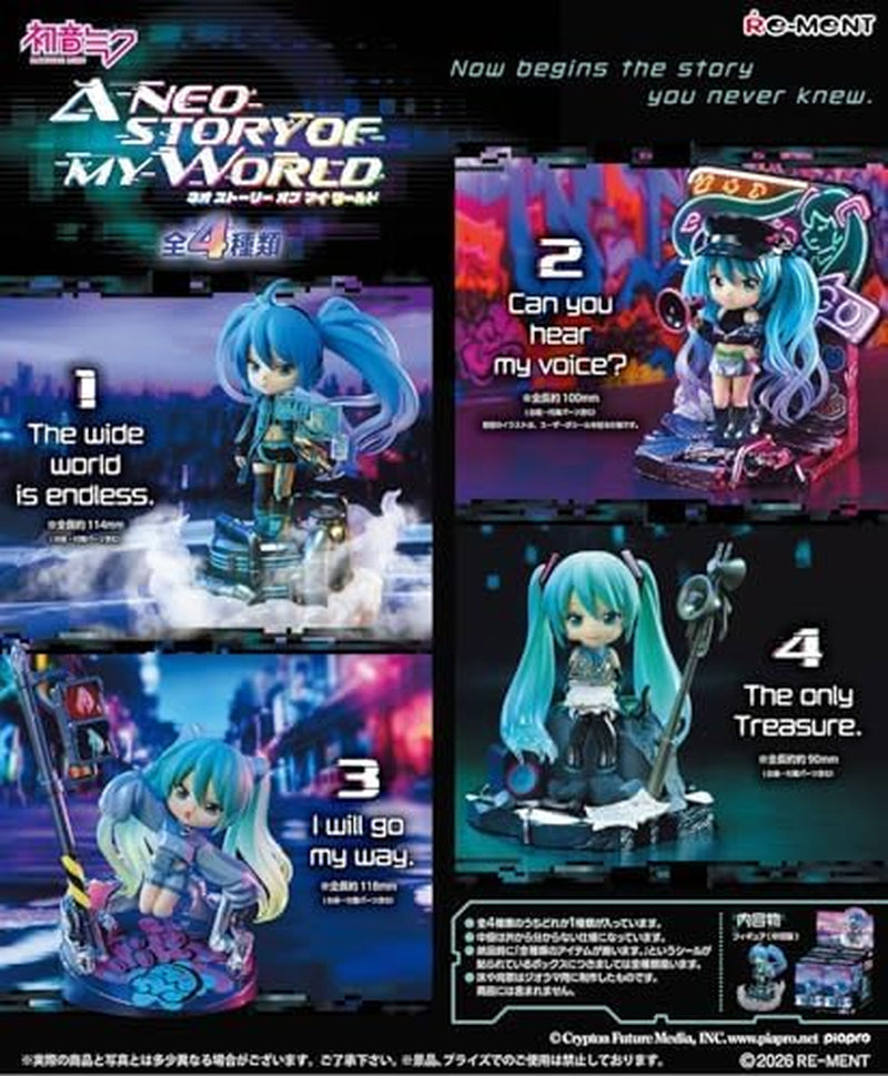 Rement Hatsune Miku a Neostory of My World 1 Box H 5.1 X W 2.8 X D 3.3 Inches (130 X 70 X 85 Mm) ATBC-PVC