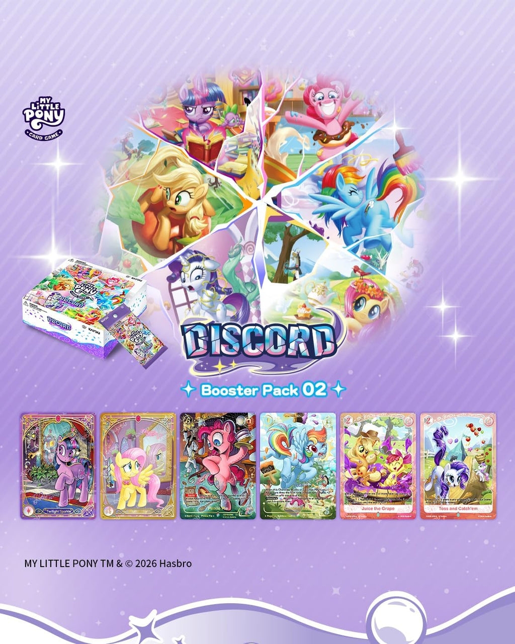 My Little Pony Trading Card Game, Discord, TCG, 20 Packs, 5 Cards/Pack, for Age 10+