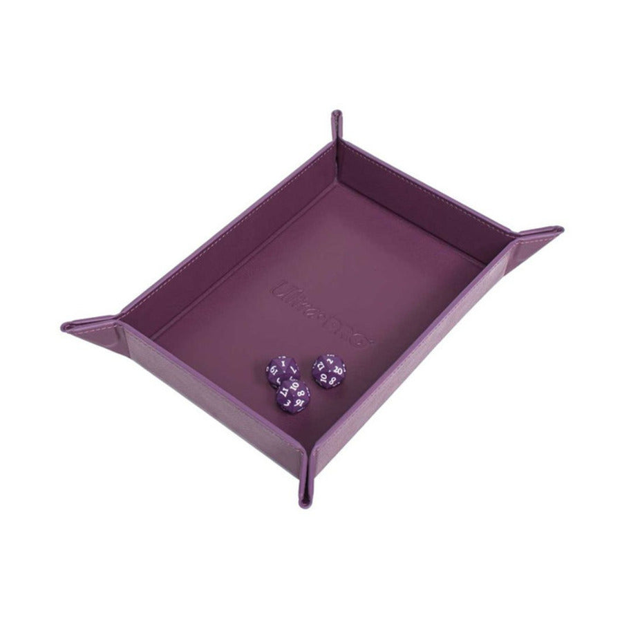 Vivid Magnetic Foldable Dice Tray - Midnight Plum
